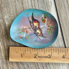 Mcm Mid Century Modern Small Enameled Copper Cloisonne Butterfly Bowl Holland