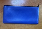 Vintage Chase Bank Blue Deposit Bag Zippered  Pouch 