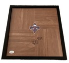 Derik Queen Signed Framed New Orleans Pelicans Nba Logo Floorboard Jsa  cf99856