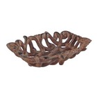 Cast Iron Soap Dish Key Holder Coin Tray Filigree Rustic Scrolls Antique Style