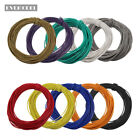 10 Rolls 10m 1 0 Amp Standard Electric Wire 26awg Cable 10 Colors Dx1210