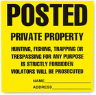 100 Pack No Trespassing   Hunting Signs  Heavy Duty  Weather Resistant  11x11