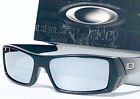 New  Oakley Gascan Matte Black Polarized Galaxy Chrome Mirror Sunglass 9014