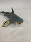 Vintage 1995 Rubber Great White Shark Toy -  10084 - 13   l