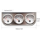 2       52mm Triple Gauge Set    oil Pressure water Temp voltmeter    3 In 1 Gauge Kit 