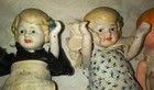 Vintage 1920s Or 30 s Porcelain Bisque Small Miniature Dolls  Lot Of 5  Japan