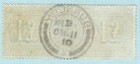 Great Britain   1891  Scott  124    1 Green  Used  Rare