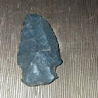 Knapped Stone Arrowhead Point Artifact - Black Stone Point