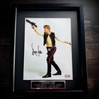 Harrison Ford Signed Photograph Autograph Picture Star Wars Framed Beckett