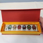 Chinese Glass Art Paperweight Peking Opera Masks  With Gift Box