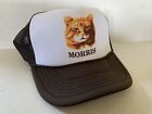 Vintage Morris The Cat Hat 9 Lives Trucker Hat Snapback Brown Summer Party Cap