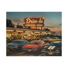 Retro Drive-in Diner Scene Puzzle   Vintage Cars 520 Pcs Jigsaw   Classic Style
