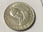 1936 Nicaragua 25 Centavos Silver Au-bu