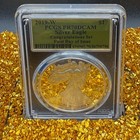 Proof 2019  1 American Silver Eagle Fdoi Pcgs Pr70dcam Congratulations Gold Foil
