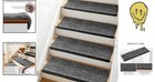 Bullnose Stair Treads 30x9 5x1 7 Non Slip Carpet For Wooden Steps Grey