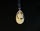 Pendant Chick In Egg     Japanese Okimono Style Miniature  Monolith Carving       
