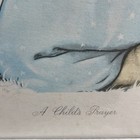  a Child   s Prayer    Framed Vintage Print Charlotte Byi 1950s Nursery Wall Art