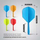 Integrated Dart Flights And Shafts   12pcs Professional Dart Replacement Flights A
