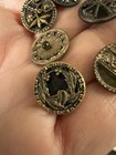 12 Assorted Antique Small 12mm Victorian Brass Metal Buttons