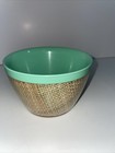 Vintage Raffiaware Burlap Woven Cup Bowl