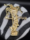 Vintage Enamel Jack-in-the-box Jester Brooch pin