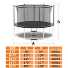 10ft Trampoline With Safety Enclosure Net  Outdoor Trampoline With Duty Jumping