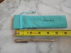 Tiffany   Co 925 Sterling Silver Random House Ballpoint Pen Vintage With Pouch  