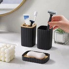 6 Pcs Bathroom Accessory Set With Trash Can Toothbrush Holder Lotion Soap2863