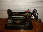1916 Singer Sewing Machine Model 66  red Eye   Hand Crank  Serviced