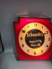Schmidts Beer Clock   Pa Keystone  Works   Lights Very Nice For Age