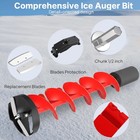 6 Inch Floating Ice Fishing Auger Drill Bit Fast Cutting