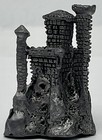 Vintage Pewter Miniature Castle Citadel Fantasy Figurine