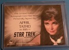 Star Trek The Original Series Isis Autograph Card Signed By April Tatro
