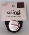 49 Scunci No Damage Fine Hair Comfortable All Day Hold Elastics Black 2 Packages