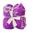 Disney Hannah Montana Purple Super Soft Throw Travel Blanket 40 X 50 Inch Nwt