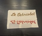 Le Cabriolet Script Emblems Gold Cadillac Convertible Rear Quarter Panel Pair