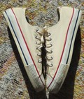 Converse Vintage 70s 80s White Canvas Low Top Lace Up Sneakers Made In Usa Sz 8