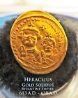 Byzantine Heraclius   Her Constantine Au Solidus 610 Ad - 641 Ad    4 4 Gm