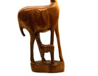 Vtg Leo Product Hand Carved Wood Impala   Gazelle Sculpture From Kenya 12 25 