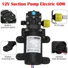 12v 60w 5l min Fuel Transfer Pump Oil Diesel Gasoline Kerosene Car Tractor Truck