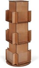 Rotating Display Stand Greeting Card Display Wooden Display Rack With Two Car   