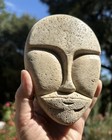 Vintage Alaskan Inuit Mask Hand Carved Native Tribal Art Face Natural Material