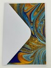 Blue And Gold Abstract Artistic Greeting Card With Envelope