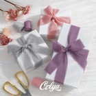 9 Roll Fringe Chiffon Ribbon Set 27 Yards Raw Edge Ribbon For Crafts Wedding