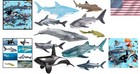 12pcs Sea Animal Figures  Realistic Ocean Animal Toys Set With Whale Shark Octpu