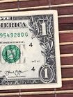 Off Set Inking Error 2013 Circulated  1 Dollar Bill