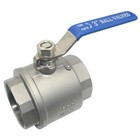 3 Inch Ball Valve female Npt 316 Stainless Steel Full Port 2-piece  2pack