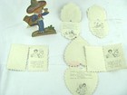 Lot Of 6 - Vintage Antique Valentine s Day Die Cut Cards From 1920   s Happy Daze