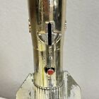 1957 Astro Rocket Missile Mechanical Coin Bank 11-1 2    Berzac Gold Chrome