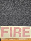 Fire Decal Reflective Sticker 11 5  X 4  Genuine Fire Department Fd Red Letters